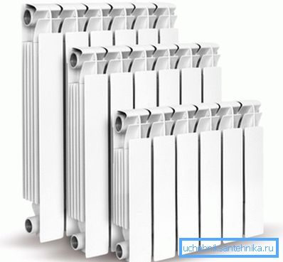 Bimetalové baterie různých velikostí Bimetalové baterie různých velikostí