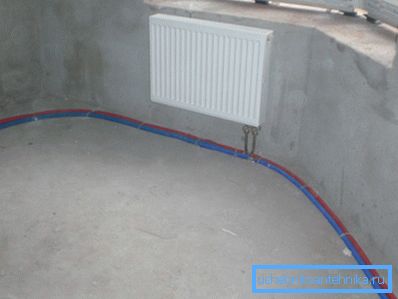 Foto horizontální kabelové rozvody topení Foto horizontální kabelové rozvody topení