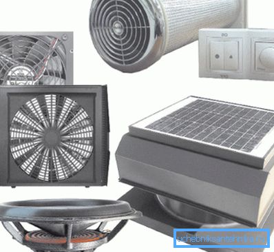 Fotografie zařízení provádějících nucené větrání