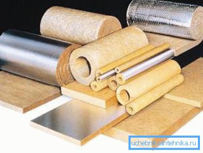 Fotografie různých izolačních materiálů