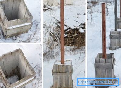 Výroba betonových sloupů na základě použitého materiálu