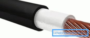 Kabel pro použití v náročných podmínkách vysoké vlhkosti ve velké hloubce musí být chráněn nejméně dvěma vrstvami izolace