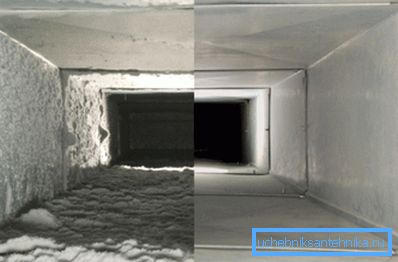 Kanál před a po čištění Kanál před a po čištění