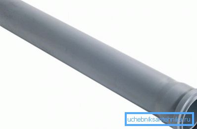 Kanalizační potrubí 40 PP se zvoncem: průměr 40 mm, délka 500 mm