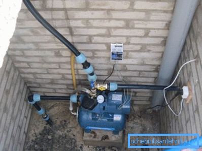 Caisson s přívodem vody