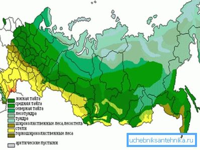 Klimatické zóny Ruské federace.