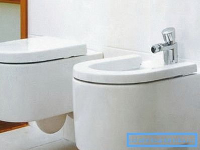 Bidet a toaletní potřeby v interiéru Bidet a toaletní potřeby v interiéru