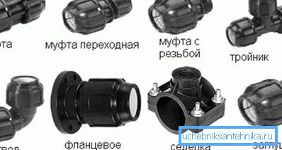 Polyetylénové kompresní armatury