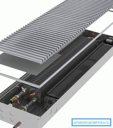 Konstrukce vodního konvektoru Konstrukce vodního konvektoru