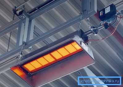 Tam, kde svítí infračervená lampa, je teplo