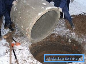 Montáž betonových kroužků Montáž betonových kroužků