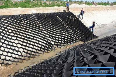 Instalace geogridů