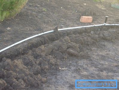 Instalace stacionární zavlažovací vody. Instalace stacionární zavlažovací vody.
