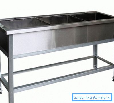 Umyvadlo z ušlechtilé oceli pro jídelnu je k dispozici v hotové formě. Umyvadlo z ušlechtilé oceli pro jídelnu je k dispozici v hotové formě.