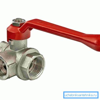 Na této fotografii - třícestný ventil pro tlakoměr DU15 společnosti Valtec.
