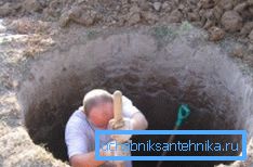 Na fotografii - proces kopání