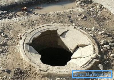 Na fotografii - výsledek instalace poklopu nevhodného označení na vozovce Na fotografii - výsledek instalace poklopu nevhodného označení na vozovce