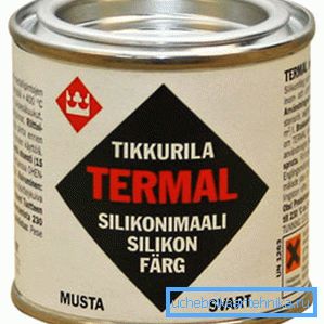 V foto - silikonové tepelné barvě pro radiátory bez zápachu 