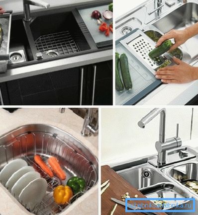 Některé gadgety vám umožňují vyrábět celou řadu dodatečných prací, které se týkají jak mytí nádobí, tak vaření Některé gadgety vám umožňují vyrábět celou řadu dodatečných prací, které se týkají jak mytí nádobí, tak vaření