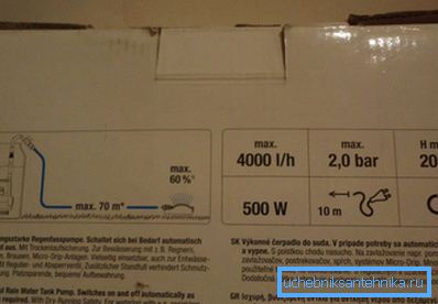 Věnujte pozornost značení jednotky, ukazuje její hlavní charakteristiky.