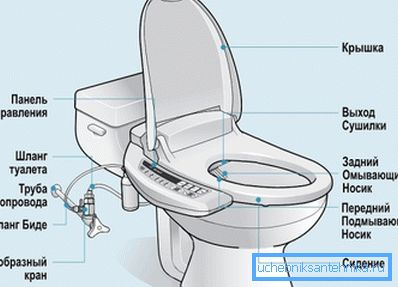 Obecná schéma vybavené toalety. Obecná schéma vybavené toalety.