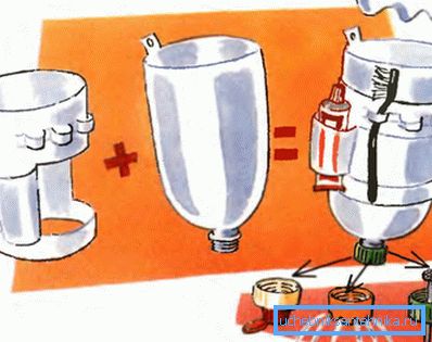 Velmi zajímavé a všestranné řešení - multifunkční a pohodlná sprcha z plastových lahví s vlastními rukama.