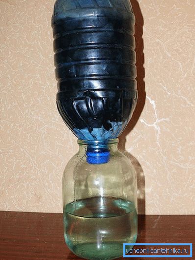 Domácí filtr na čištění vody