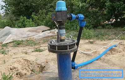 Wellhead s čerpadlem