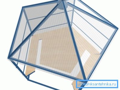 Původní a zároveň jednoduchá forma kovového altánu