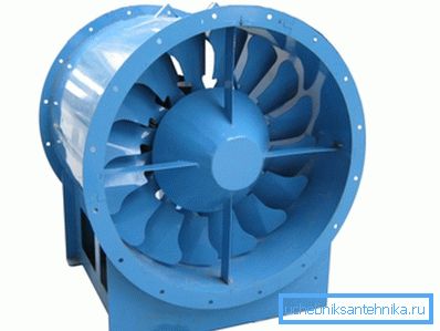 Axiální průmyslový ventilátor. Axiální průmyslový ventilátor.
