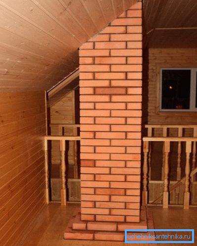 Samostatný komín by měl být přísně vertikální