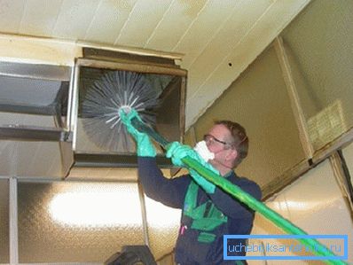 Ruční pravidelné čištění ventilačních systémů