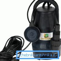 Ponorné drenážní čerpadlo, hloubka ponoru 7 metrů,