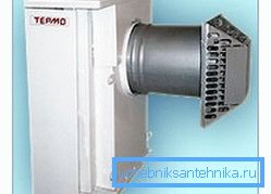 Příklad vodorovného komína Příklad vodorovného komína