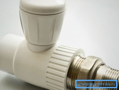 Příklad kulového ventilu