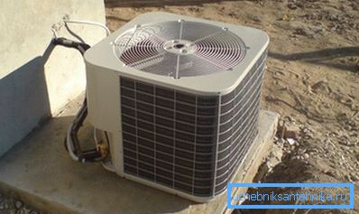 Příklad instalace venkovní jednotky na samostatném základě