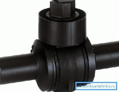 Svařený polyetylénový ventil