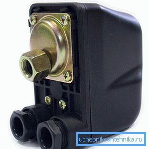 Nejjednodušší tlakový spínač vody
