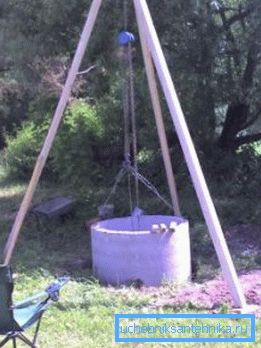 Proces instalace betonového kroužku.