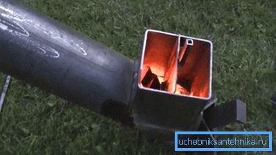 Reaktivní domácí kamna jiného typu potrubí