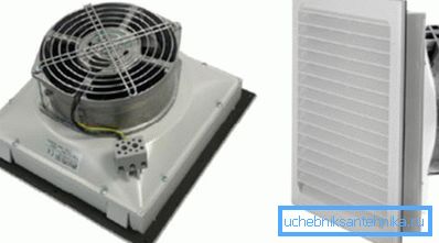 Mřížka s filtračním prvkem a ventilátorem