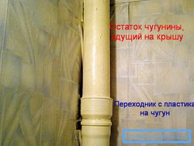 Výsledek nahrazení litinové stoupačky za plast