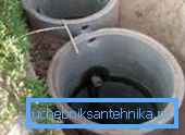 Domovní betonový kruhový septik
