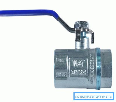 Kulový kohout 1 1 4 palce v mm odpovídá průměru 30 mm