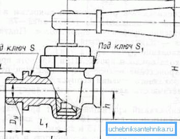 Diagram výkresu tsapkovyho jeřábu 10b9bk1 s přímým sestupem