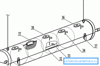 Schéma hydroponické instalace potrubí. Schéma hydroponické instalace potrubí.