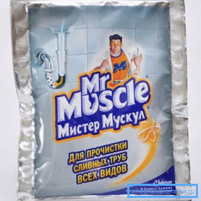 Prostředky na čištění potrubí ze splašků - pan Muskul