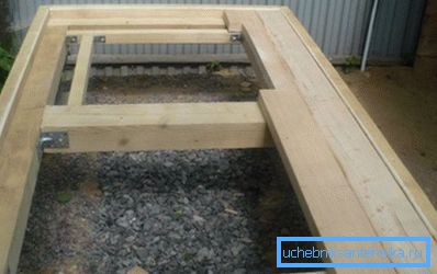 Po zahájení podlahy jsou viditelné propojky pro instalaci palety