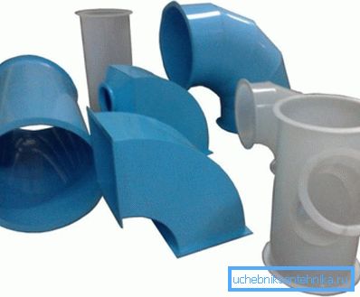 PVC trubky pro větrání různých tvarů a velikostí