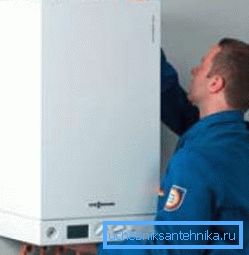 Instalace plynového kotle na stěnu